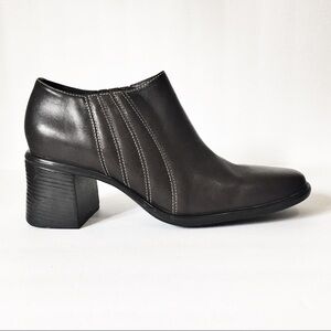 Clarks Dark Brown Leather Ankle Boots Booties